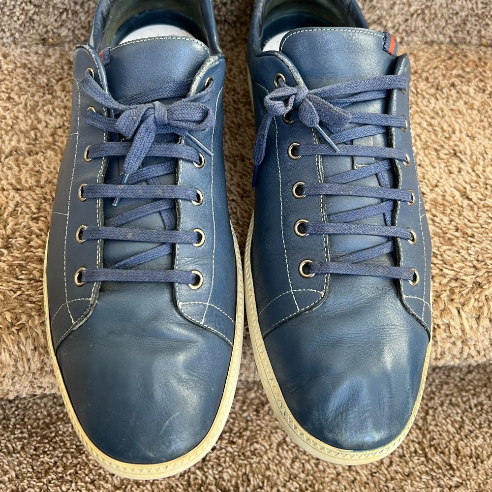 mens blue gucci trainers